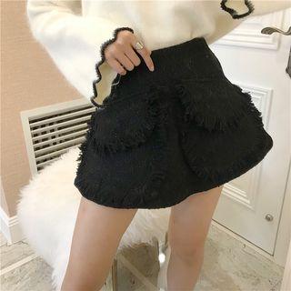 Fleece A-line Mini Skirt