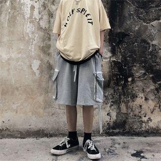Strappy Knee-length Shorts