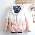 Two-tone Hooded Puffer Jacket