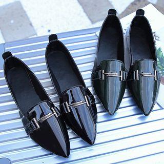Pointy Toe Patent Loafers