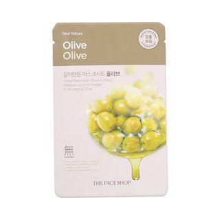 The Face Shop - Real Nature Mask Sheet (olive) 1pc