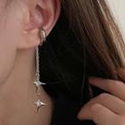 Heart / Asymmetrical Star Alloy Dangle Earring