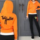New York Bushed-fleece Slim-fit Hoodie