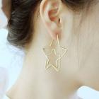 Star Stud Earring 705 - 1 Pair - Gold - One Size