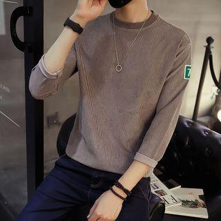3/4-sleeve Corduroy Sweatshirt