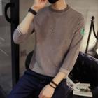 3/4-sleeve Corduroy Sweatshirt