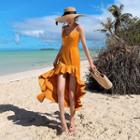 Spaghetti Strap High-low Mermaid Dress