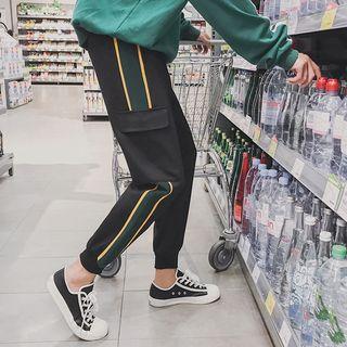 Loose-fit Pocketed Plain Pants