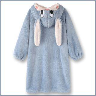 Rabbit Fleece Sleep Robe