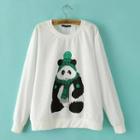 Panda-print Pullover