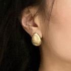 Drop Shape Ear Stud / Clip-on Earring