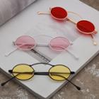 Small Oval Metal Frame Sunglasses