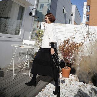 Balloon-sleeve Quilting Jacket