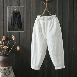 Cropped Linen Shorts
