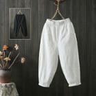 Cropped Linen Shorts