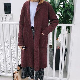 Notch Lapel Long Cardigan