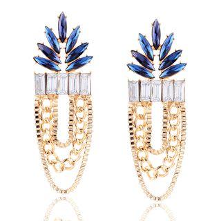 Jeweled Chain Earrings