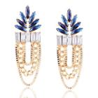 Jeweled Chain Earrings