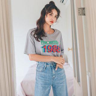 Plus Size Remember 1988 Printed T-shirt