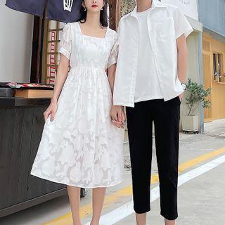 Short-sleeve Shirt / Dress Pants / Neck Tie / Set