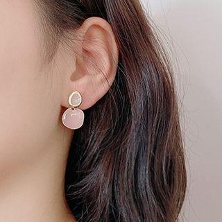 Glaze Dangle Earring Ze2091 - Gold - One Size