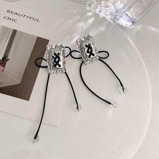 Faux Crystal Alloy Earring 1 Pair - Silver - One Size