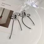 Faux Crystal Alloy Earring 1 Pair - Silver - One Size