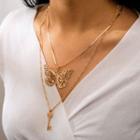 Layered Necklace 9490 - Gold - One Size
