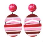 Striped Acetate Earring