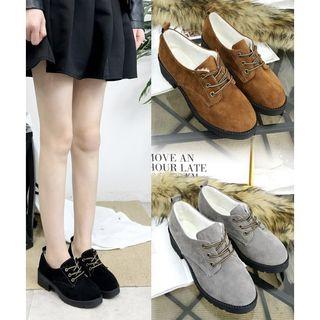 Lace-up Chunky-heel Shoes