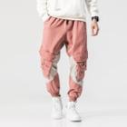 Pocketed Color-block Cargo Pants