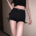 Side Lace-up High-waist Shorts