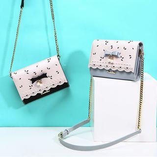 Bow Colour Block Shoulder Bag