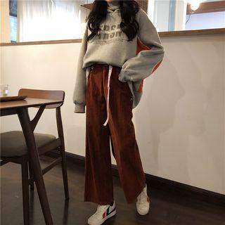 Color Block Sweatshirt / Wide Leg Pans
