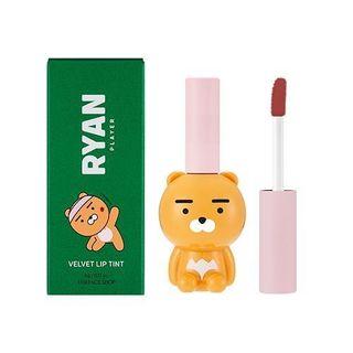 The Face Shop - Ryan Velvet Lip Tint Kakao Friends Limited Edition - 4 Colors #04 Moody Brown
