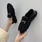 Faux Shearling Snaffle Loafers