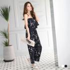 Floral Stapless Layering Jumpsuit