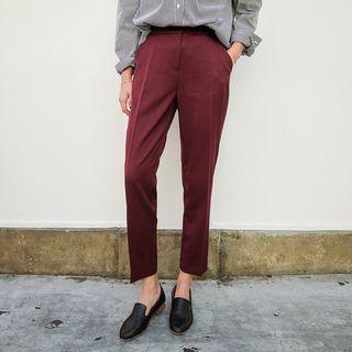 Hidden-band Tapered Pants