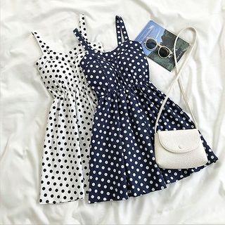 Polka Dot Strap Dress