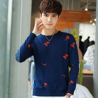 Palm Tree Pattern Sweater