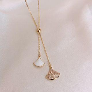 Fan Drop Necklace As Shown In Figure - One Size