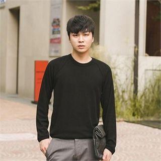 Round-neck Waffle T-shirt