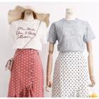 Lettering Lace Top