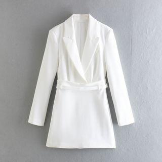 V-neck Mini Blazer Dress