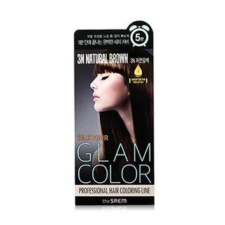 The Saem - Silk Hair Glam Color Speedy Cream (#3n Natural Brown)