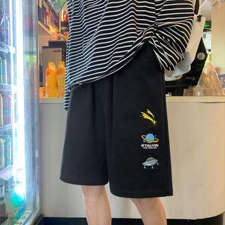 Cartoon Print Over-sized Sweat Pants
