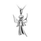925 Sterling Silver Angel Virgin Mary Pendant With Necklace