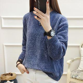 Plain Chenille Sweater