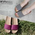 Striped Slide Sandals