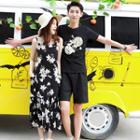 Couple Matching T-shirt / Floral Sundress